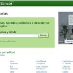 Oficinas de Bancos, Buscador de oficinas de entidades bancarias