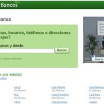 Oficinas de Bancos, Buscador de oficinas de entidades bancarias
