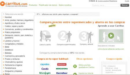 Carritus, Ahorra dinero en tu compra del Supermercado