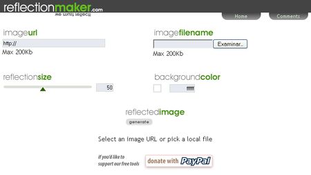 ReflectionMaker, App online para crear efecto reflejo en tus imagenes