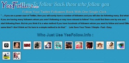 YesFollow, sigue a quien te sigue en Twitter