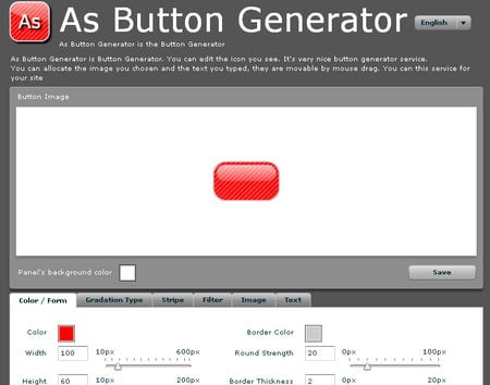 As Button Generator, Crea botones 2.0 online