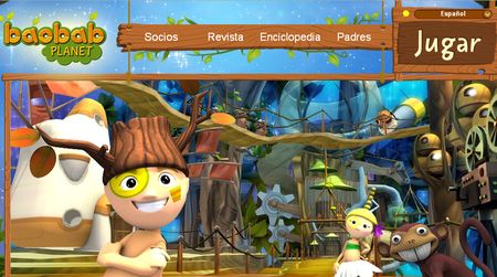 Baobab Planet, Juego online en 3D para niños y padres