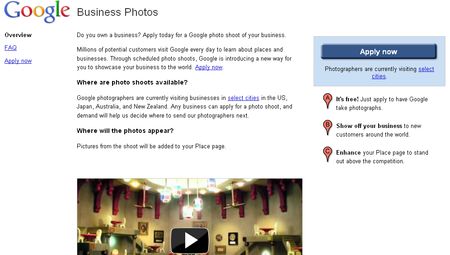 Bussiness Photos, Nueva iniciativa de Google fotografia el interior de negocios