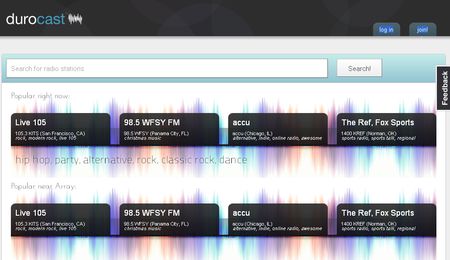 DuroCast, Escucha online emisoras de radio de USA