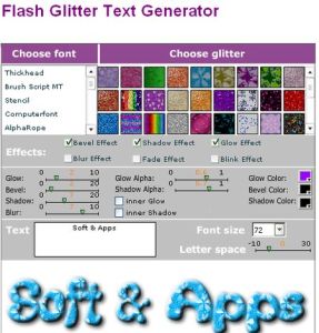 glittertext