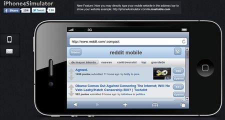 iPhone 4 Simulator, Emulador online de iPhone para desarrolladores