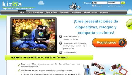 Kizoa - Crea presentaciones, almacena fotos y retoca imagenes online y gratis