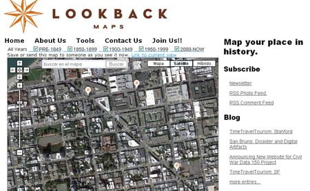 LookBackMaps, Imagenes del pasado geolocalizadas