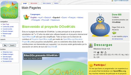 OOo4Kids, Un Office gratuito para niños