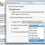 Open IT Online, Addon para abrir documentos desde Firefox