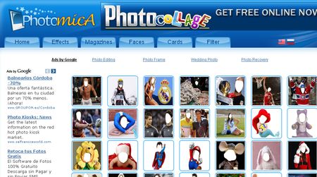 Photomica - Crea fotomontajes, retoca tus imagenes o envialas como postales