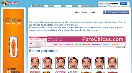 SoyPortada, Crea fotomontajes con tu rostro como portada de revista