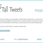 Tall Tweets, Tweets con mas de 140 caracteres en Twitter