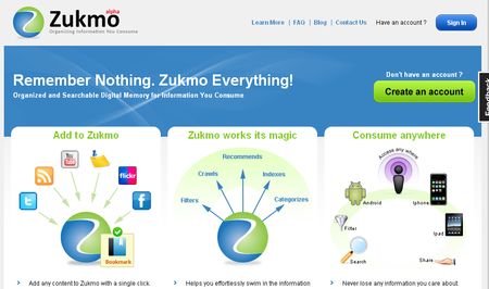 Zukmo, Nueva y completa opcion para guardar nuestros favoritos online