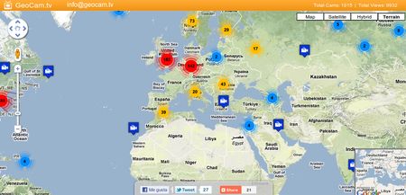 GeoCam.tv, Webcams en vivo de todo el planeta