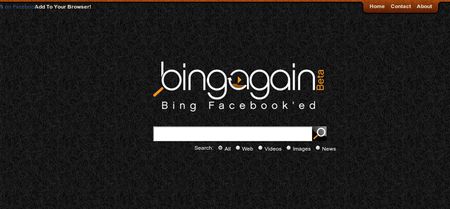 BingAgain, Los resultados de Bing ordenados segun su popularidad en Facebook