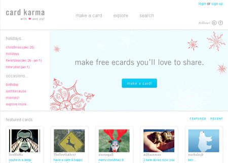 Card Karma: Envia postales con imagenes de Flickr o Facebook y videos de YouTube