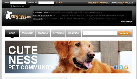 Cuteness, Red social para tu mascota