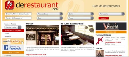 Derestaurant, Completa guia de restaurantes en Madrid