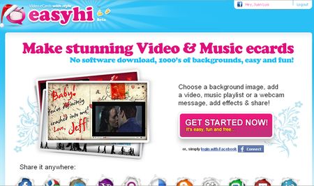 Easyhi: Envia videopostales para felicitar las fiestas (o lo que quieras)