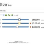GMTSlider, Compara zonas horarias de diferentes ciudades del mundo
