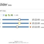 GMTSlider, Compara zonas horarias de diferentes ciudades del mundo