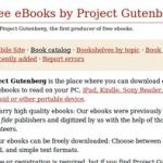 Project Gutenberg, Mas de 30000 ebooks en descarga libre