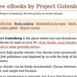 Project Gutenberg, Mas de 30000 ebooks en descarga libre