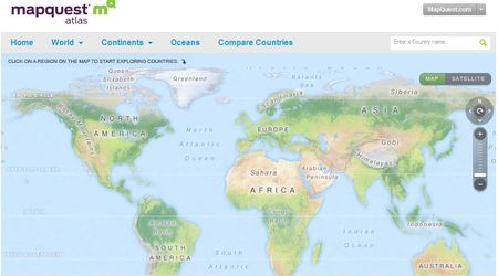 MapQuest, Atlas online para conocer mejor el mundo