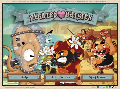 Pirates love Daisies, Clon del popular Plants vs Zombies desarrollado en HTML5