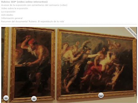 Rubens 360º, Video interactivo de la Exposicion de Rubens (Museo del Prado)