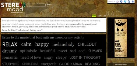 StereoMood, Radio online que te ofrece musica segun tu estado animico