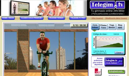 Telegim.tv, Gimnasio online para ponerte en forma