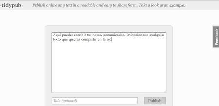tidypub, Una forma sencilla de compartir textos