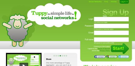 Tuppy, Accede a todas tus redes sociales desde un solo lugar