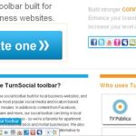 TurnSocial, Barra social gratuita para sitios web