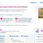 PicMarkr, Herramienta online para señalar tus imagenes con una marca de agua