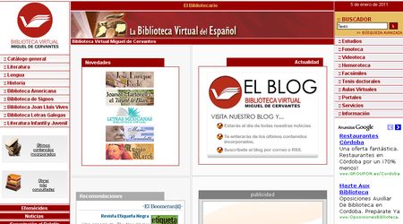 Biblioteca Virtual Miguel de Cervantes, La gran biblioteca online en lengua española