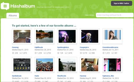 Hashalbum, Buscador de imagenes basado en Twitter