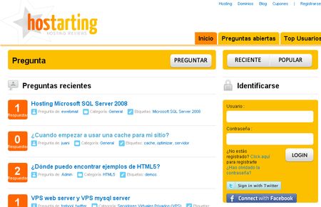 Hostarting Respuestas, Resuelve tus dudas antes de contratar un hosting o dominio