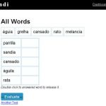 Imendi, Aprende vocablos en diferentes idiomas