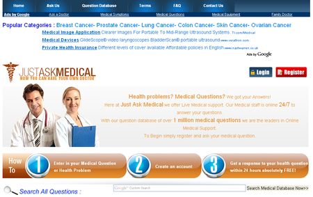 JustAskMedical, Servicio web formado por profesionales que te ofrece una segunda opinion medica