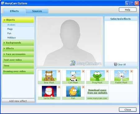 ManyCam, Aplica divertidos efectos a las imagenes de tu Webcam