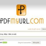 PDFmyURL, Convierte online una pagina web en documento pdf
