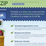 Pick&Zip, Descarga todas tus fotos de Facebook en un zip