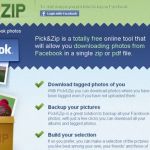 Pick&Zip, Descarga todas tus fotos de Facebook en un zip
