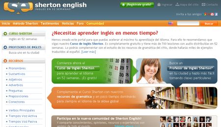 Sherton English, Aprende ingles gratis en 52 semanas