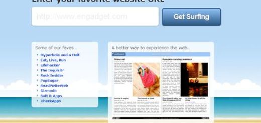 Surfboard, Visualiza una web como si fuera un diario online