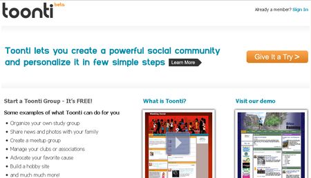 Toonti, Crea tu propia red social de forma gratuita